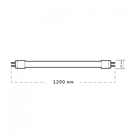 PLED T8-1200GL 30w FROST 4000K G13