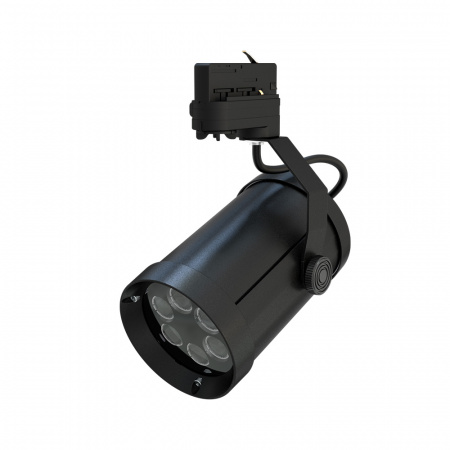 Акцент 12 CRI80 5000К 10° RAL9005 Муар Трековый шинопровод