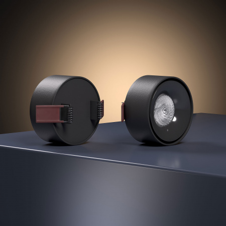 Светильник встраиваемый светодиодный Glam 10W 4000K черный 25095/LED