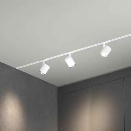 Basic System Трековый светильник 10W 4200K Cors белый/серебро 85513/01