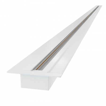 Basic System Встраиваемый шинопровод 2м в комплекте ввод питания и заглушка белый 85083/00