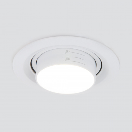 Встраиваемый светодиодный светильник с регулировкой угла освещения Zoom 15W 3000K белый 9920 LED