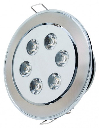 Светильник светодиодный HL675L 6x1W Мат.хром точечный