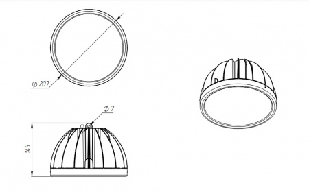 Взрывозащищенный светодиодный светильник Ex-FHB 06-90-50-F30