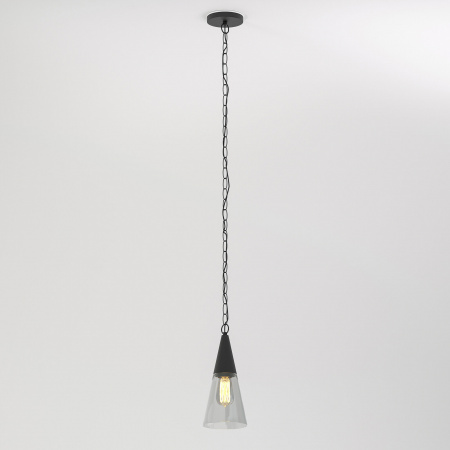 Светильник садово-парковый со стеклянным плафоном Vesto 35171/H черный