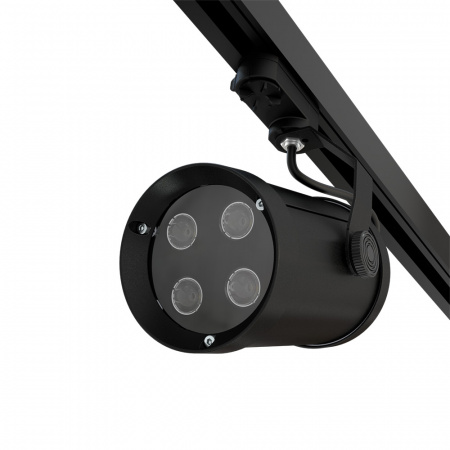 Акцент 4 CRI80 5000К 10х65° RAL9005 Муар Трековый шинопровод