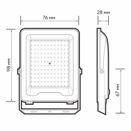 Прожектор светодиодный PFL-V 20W 6500K IP65