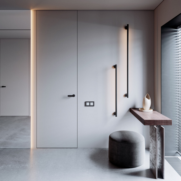 Module System Декоративная гибкая стойка с вводом питания черный 85192/00