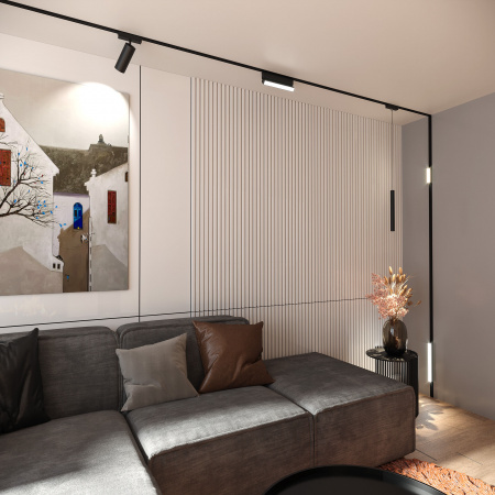 Flat Magnetic Трековый светильник 9W 4000K Arcos чёрный 85095/01